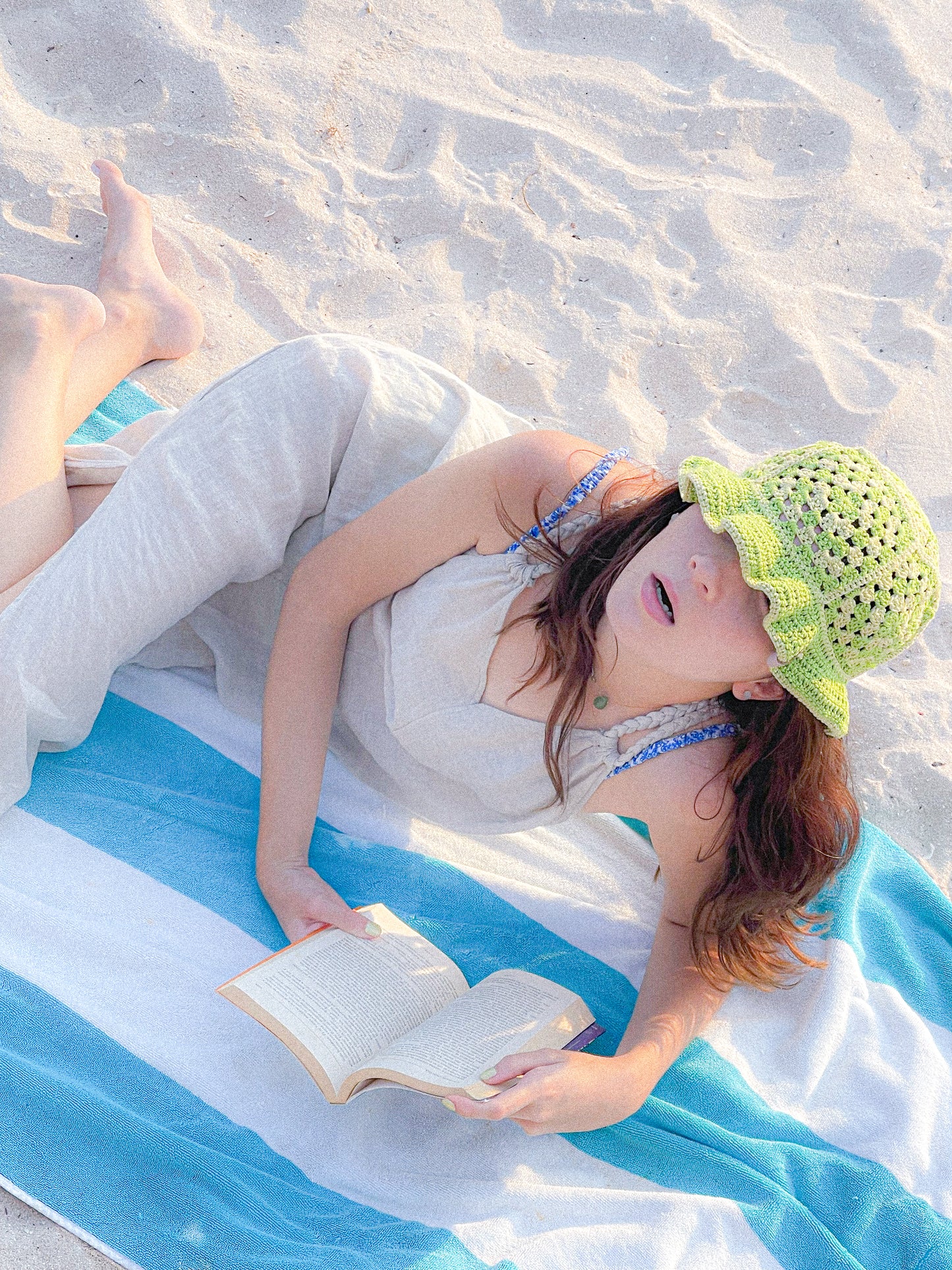 Pattern Granny Bucket Hat - English