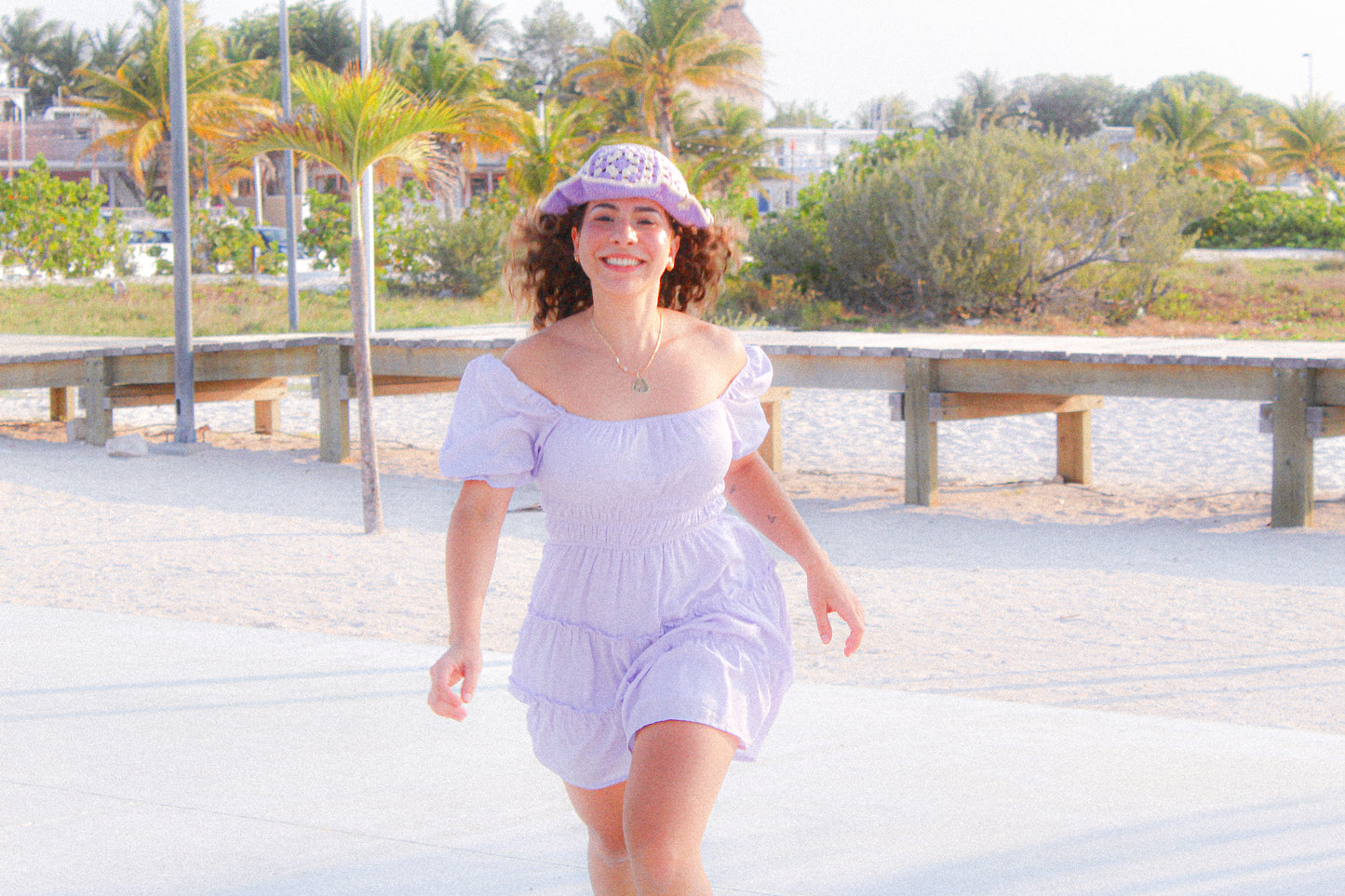 Pattern Granny Bucket Hat - English