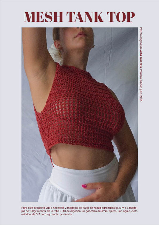 Patrón Gratis - Mesh Tank Top
