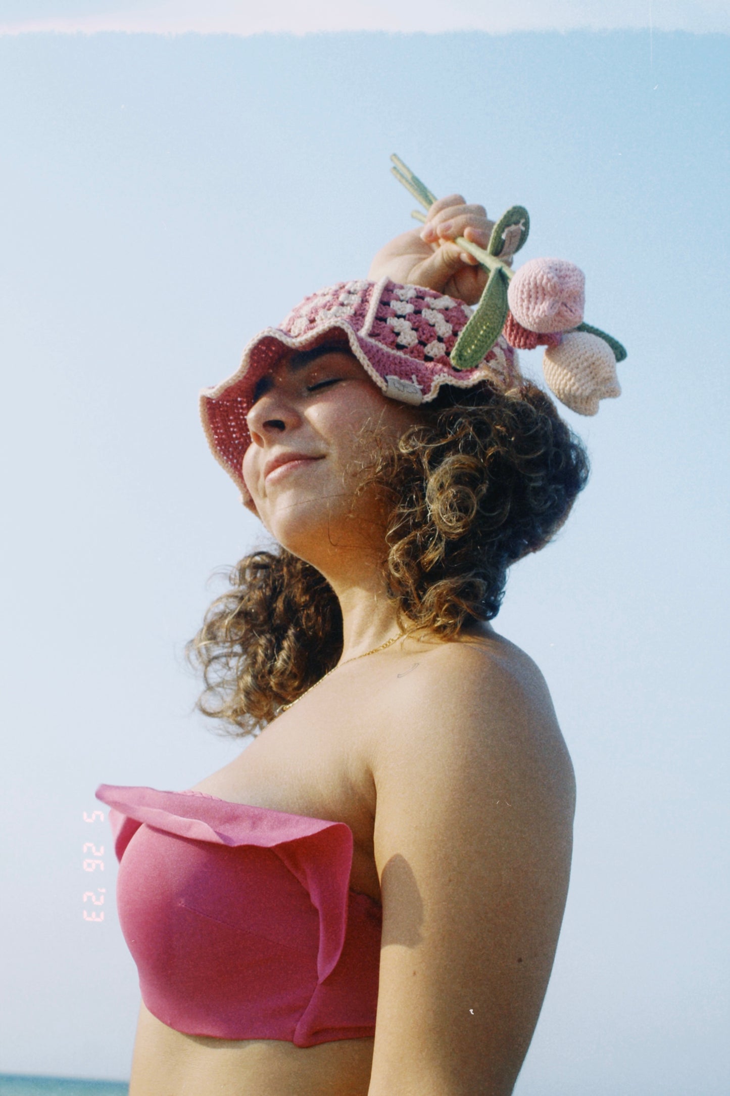 Pattern Granny Bucket Hat - English