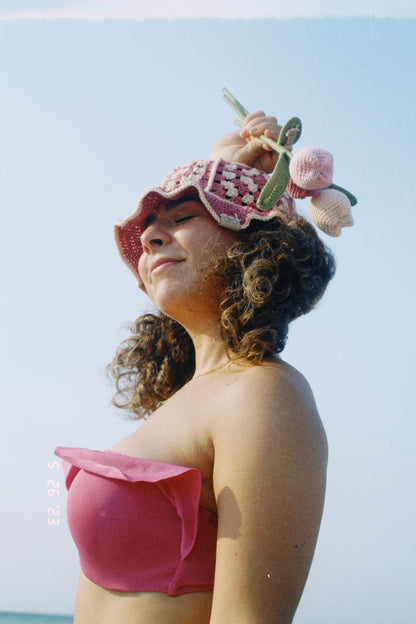 Pattern Granny Bucket Hat - English
